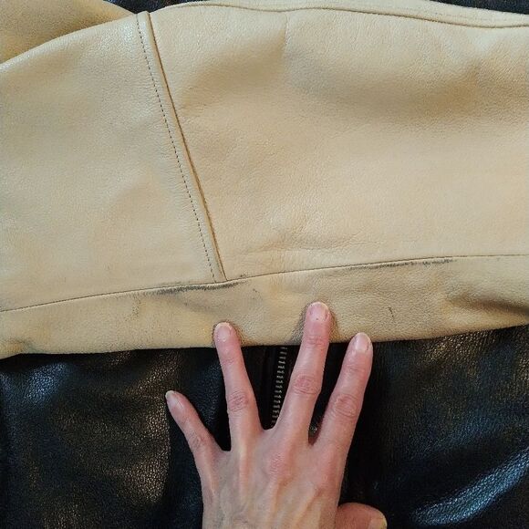 Vintage Harley Davidson Classic Varsity Bomber Leather Jacket Coat - Picture 6 of 13